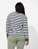 Pullover - Kordel - dunkelblau