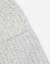 Čepice - Třpytivý materiál - bílá