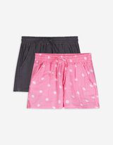 Shorts - 2er-Pack - pink