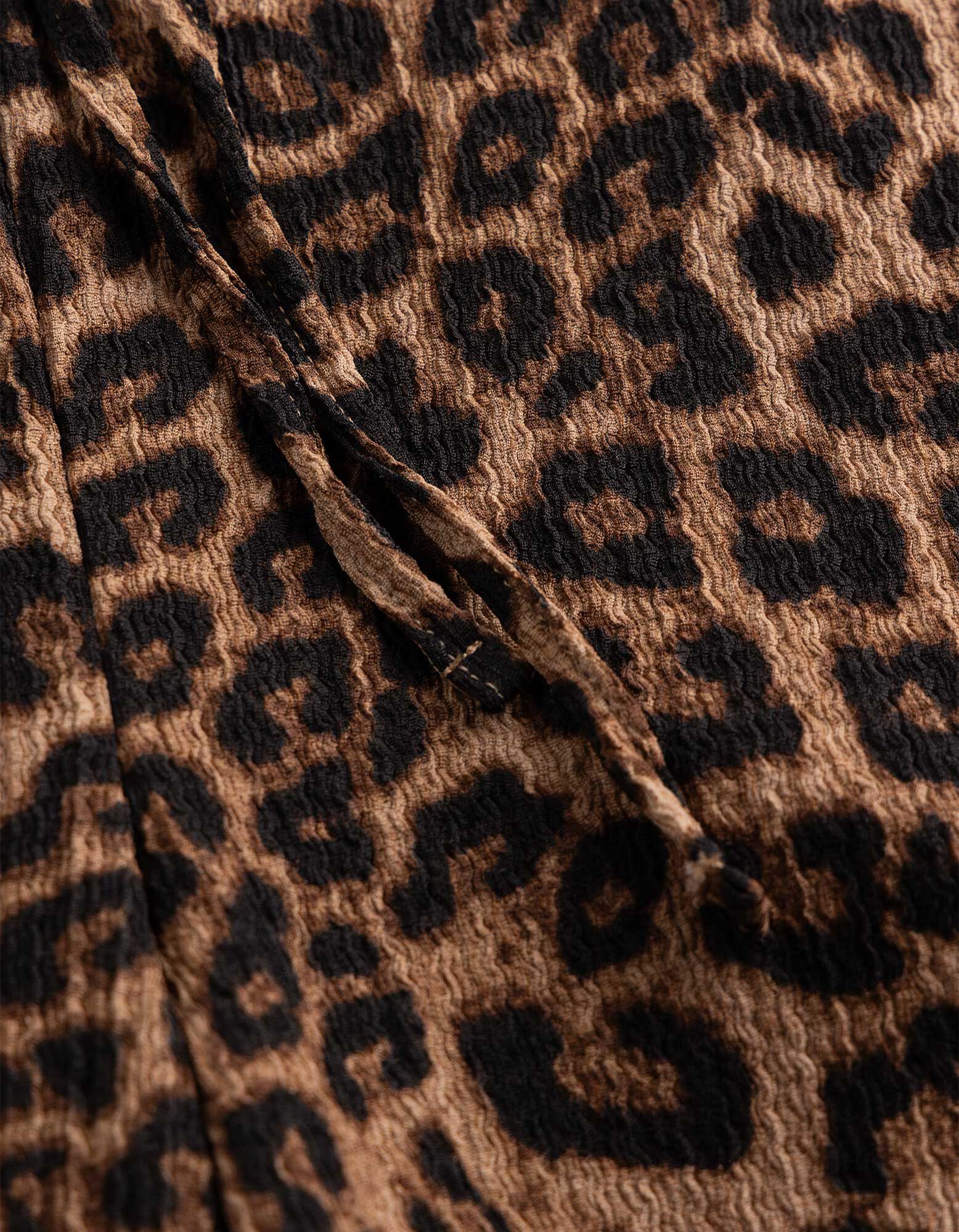 Hose - Leopardenmuster - Braun