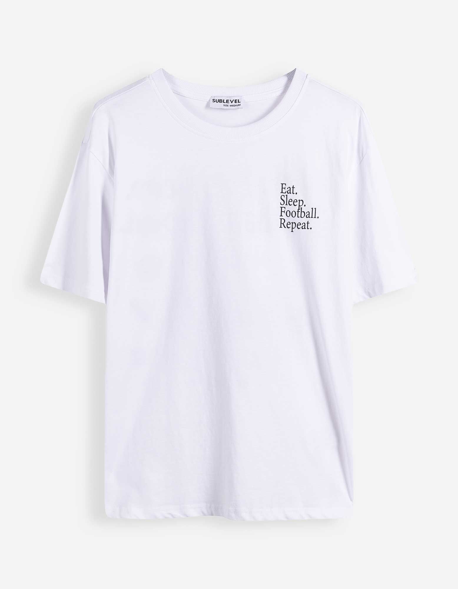 Tričko - Potisk na zadn&iacute; straně - b&iacute;l&aacute;