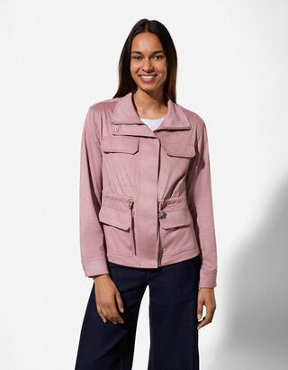 Jacke - Kunstleder - rosa