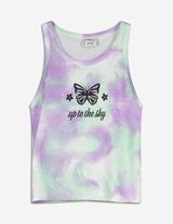 Majica bez rukava - Print - bijela