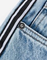 Jeans - Contraststrepen - lichtblauw