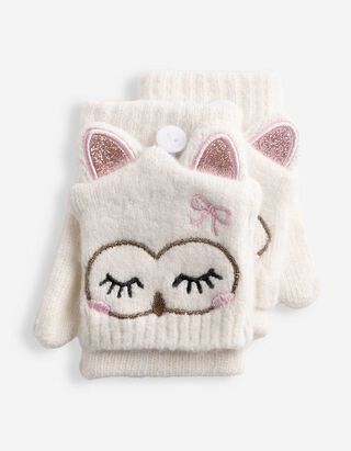 Handschuhe - Stickereien - Off-White