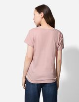 Tričko - Trblietavá potlač - fialovy