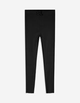 legginsy - jednokolorowy - czarny