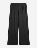 Pyjama Set aus Shirt und Hose - Viskose - dunkelgrau