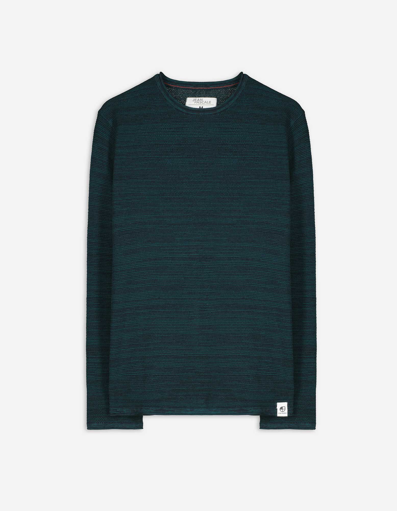 Trui Rolrandjes donkerblauw Takko Fashion