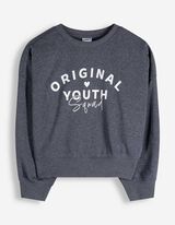 Sweat-shirt - Imprim&eacute; - bleu fonc&eacute;