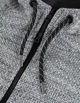 Pleteni kardigan - Kapuljača - sivo