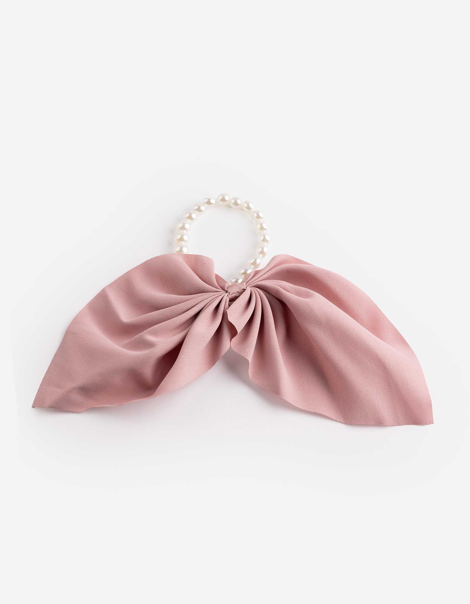 Haargummi - Zierperlen - Rosa