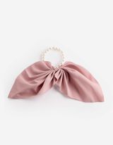 Haargummi - Zierperlen - Rosa