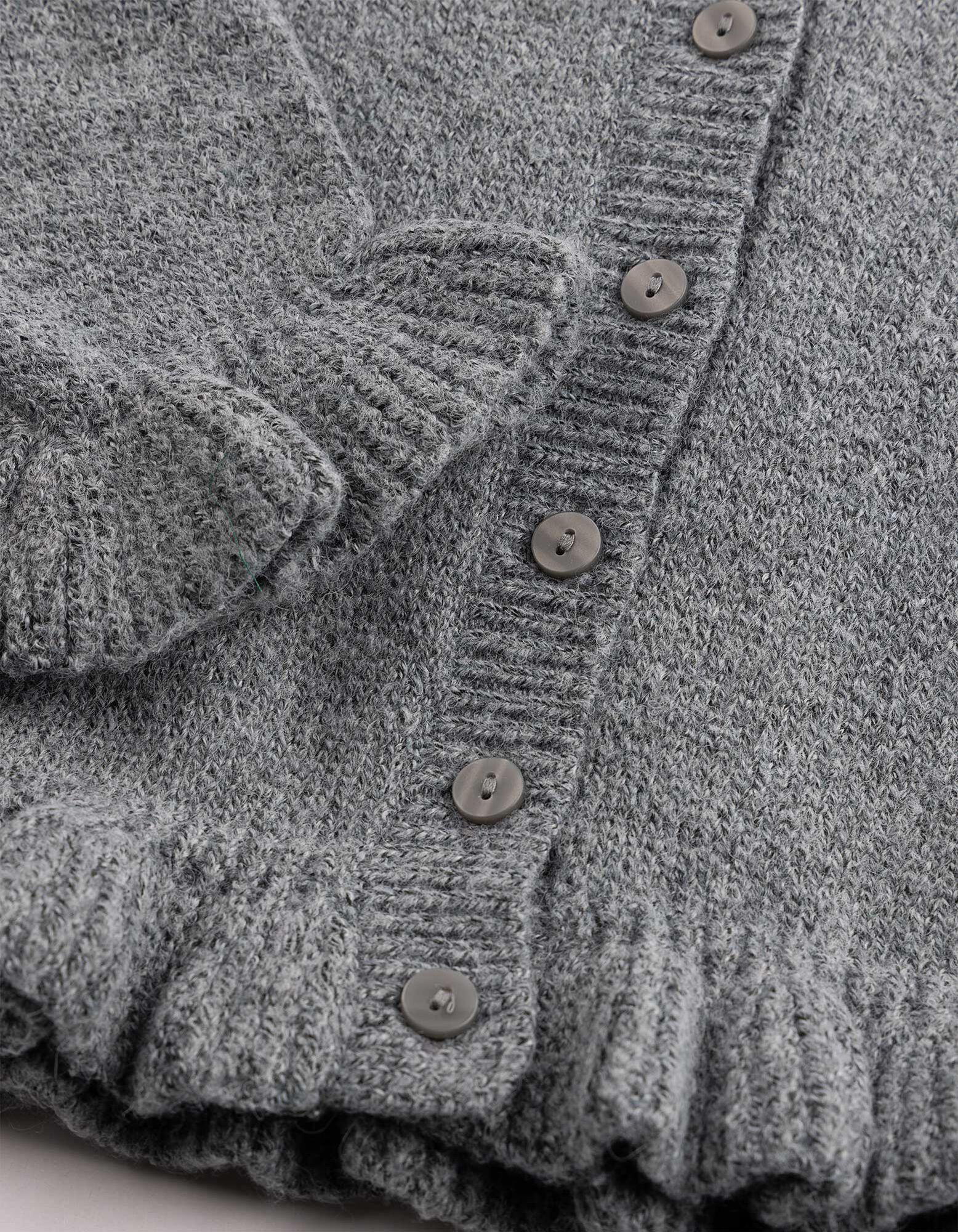 Cardigan - Knopfleiste - Grau