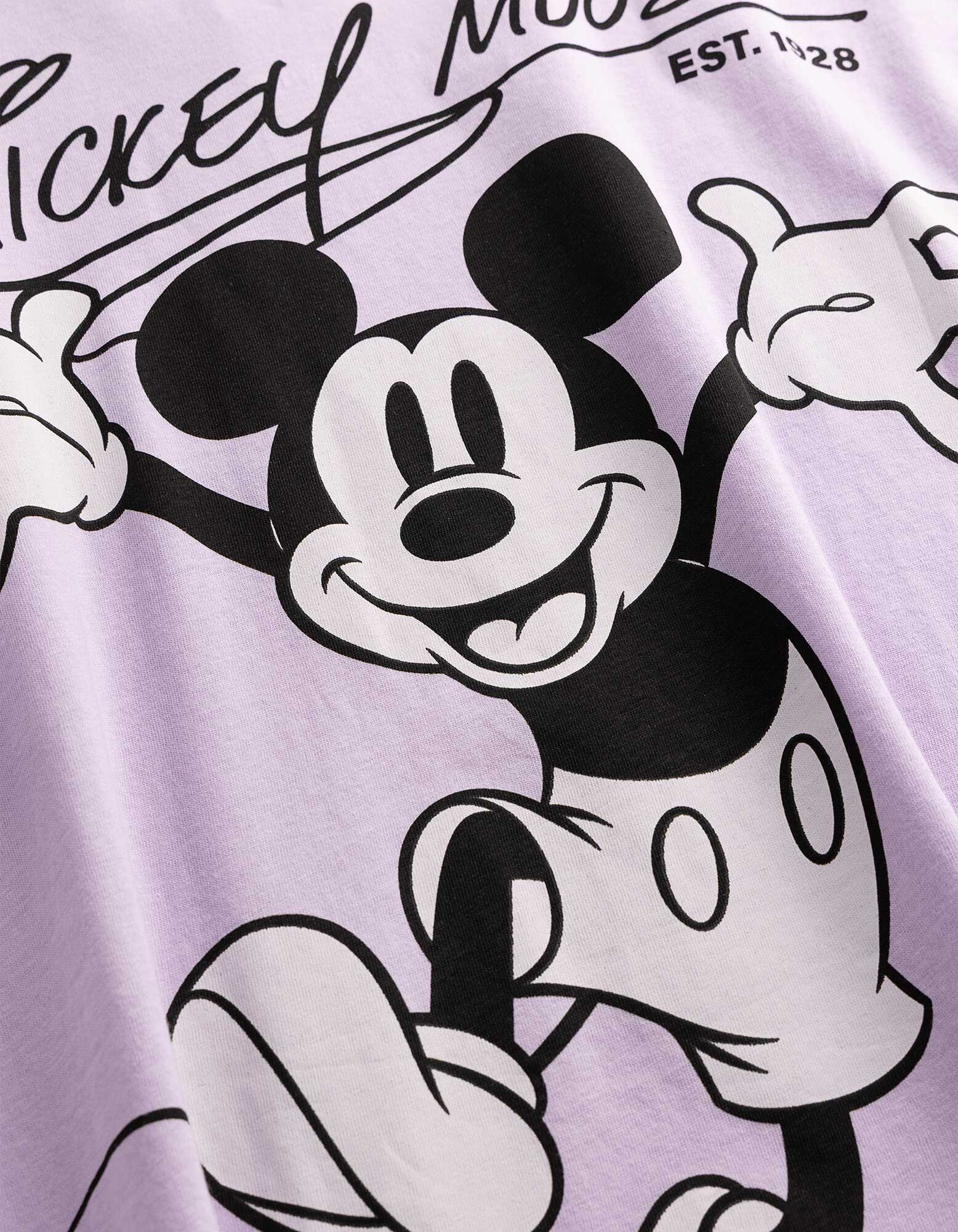 T-shirt - Mickey Mouse - Lichtroze