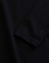 Langarmshirt - Baumwolle - Schwarz