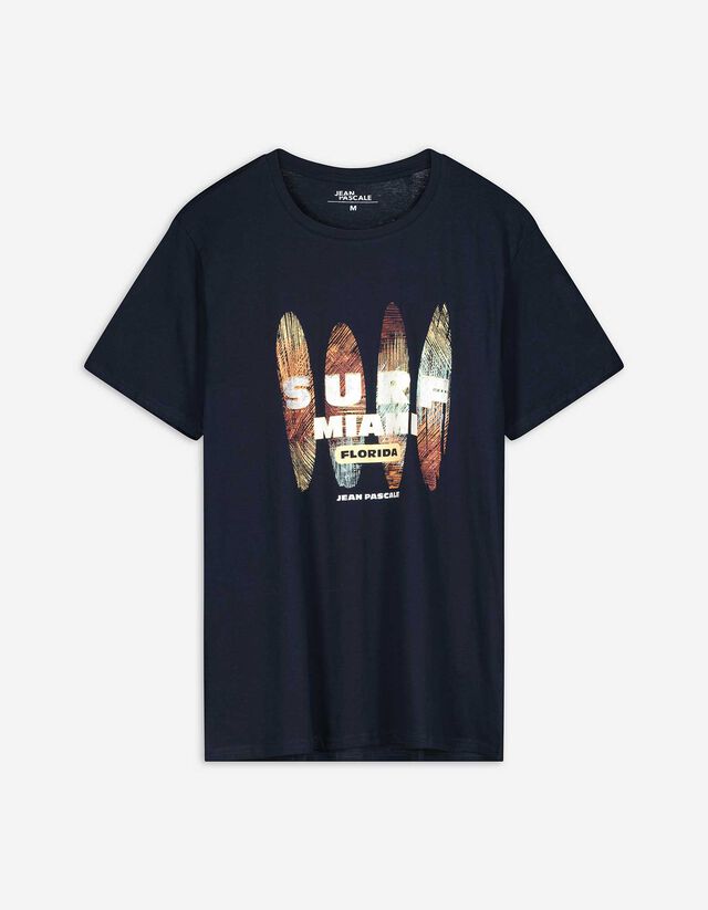 T-Shirt - Print - dunkelblau
