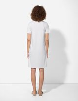 Kleid - Aufgesetze Taschen - weiß