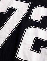 Langarmshirt - Frontprint - Schwarz