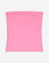 Top - Percentuale di tessuto elasticizzato - rosa fucsia
