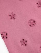 Sweatshirt - Borduursels - roze