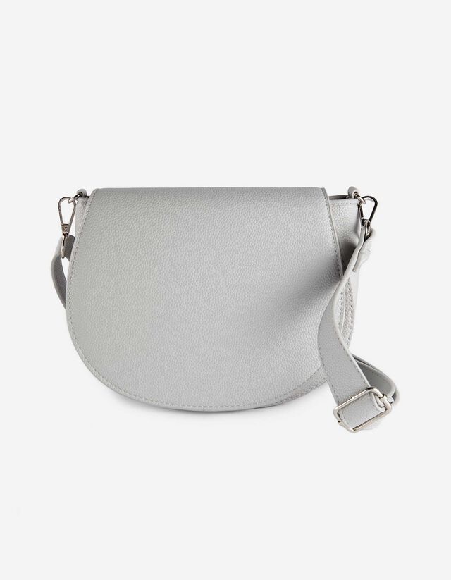 Schultertasche - Druckknopf-Lasche