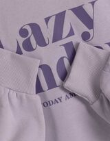 Sweatshirt - Tekst - lila