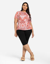 Pantaloni capri - Denim colorato - nero