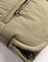 Steppweste - Cropped - dunkelgr&uuml;n