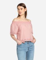 Bluza - Karmen izrez - roze