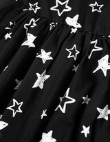 Jurk - Print all-over - zwart