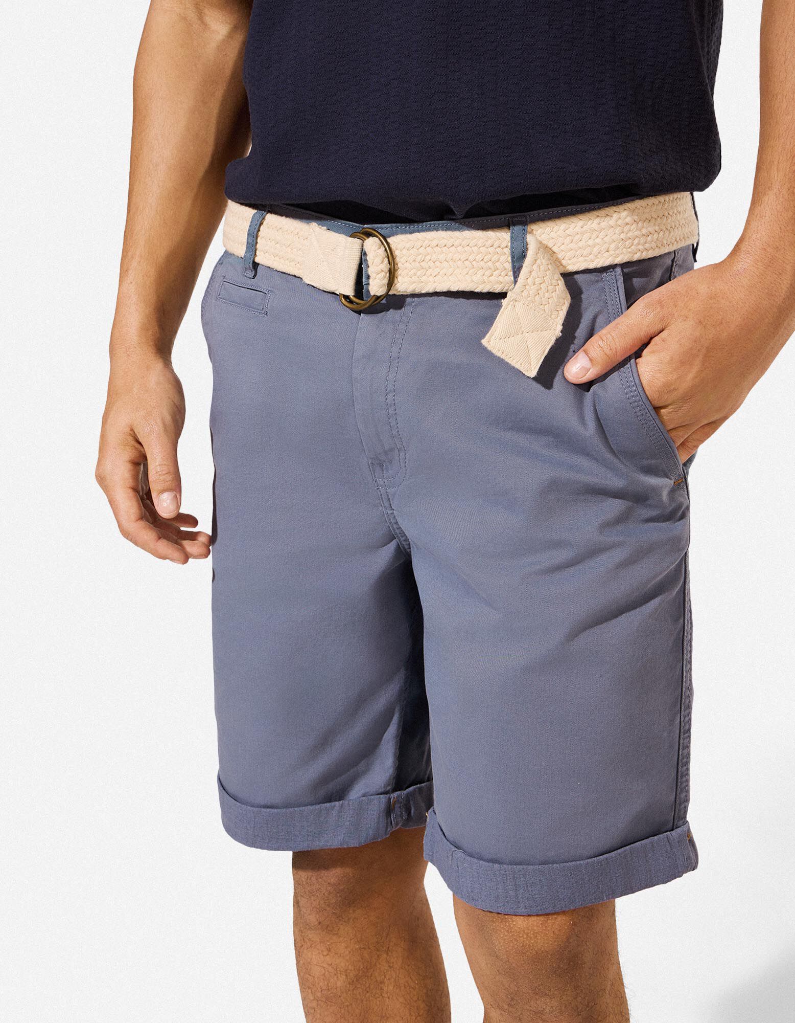 Short - Serg&eacute; - Bleu fonc&eacute;