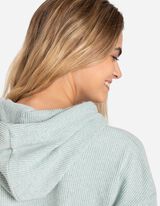 bluza z kapturem - mieszanka wiskozowa - jasny niebieski