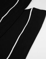 pidžama set od majice i pantalona - Me&scaron;avina viskoze - crno