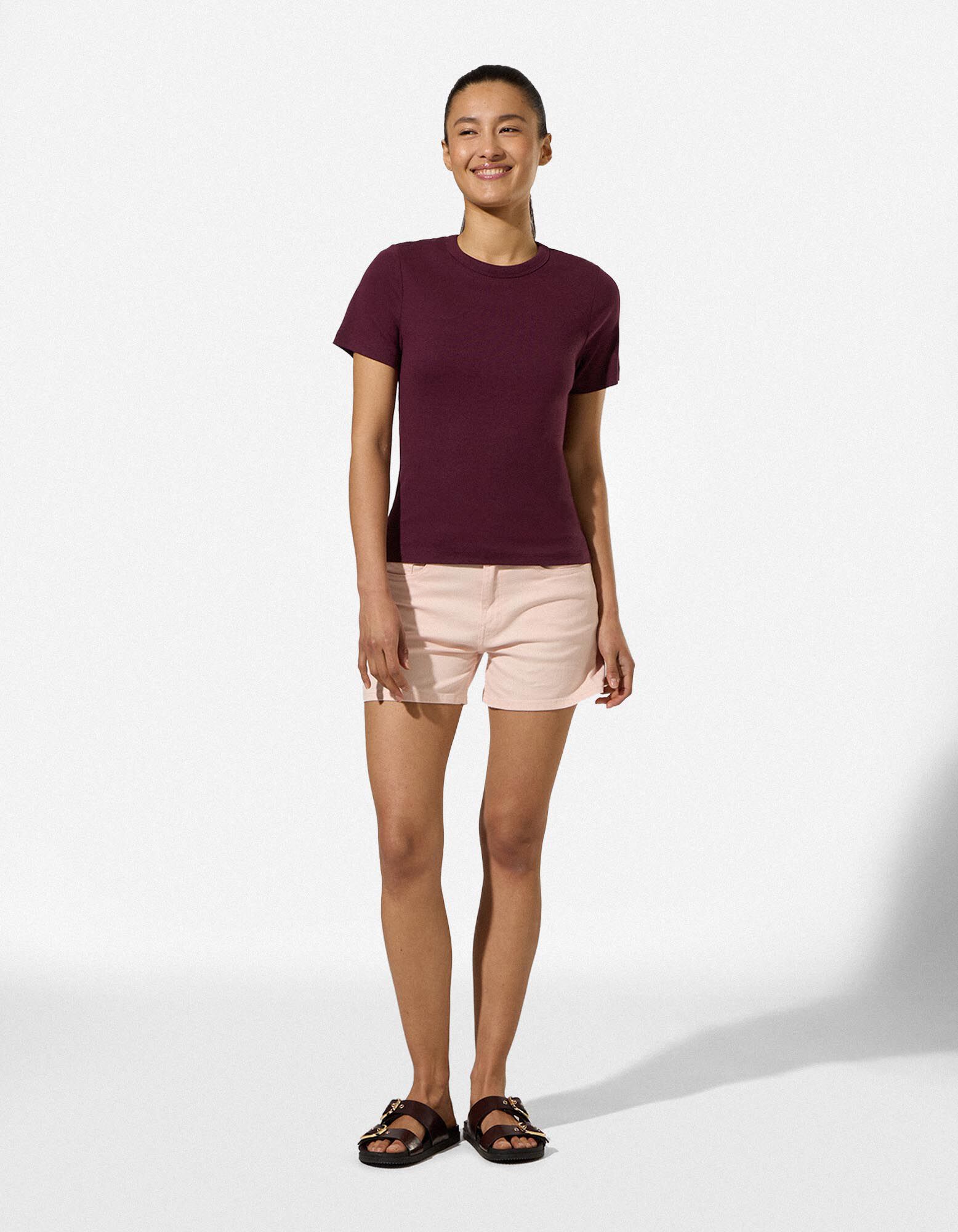 T-Shirt - Modal-Anteil - Lila