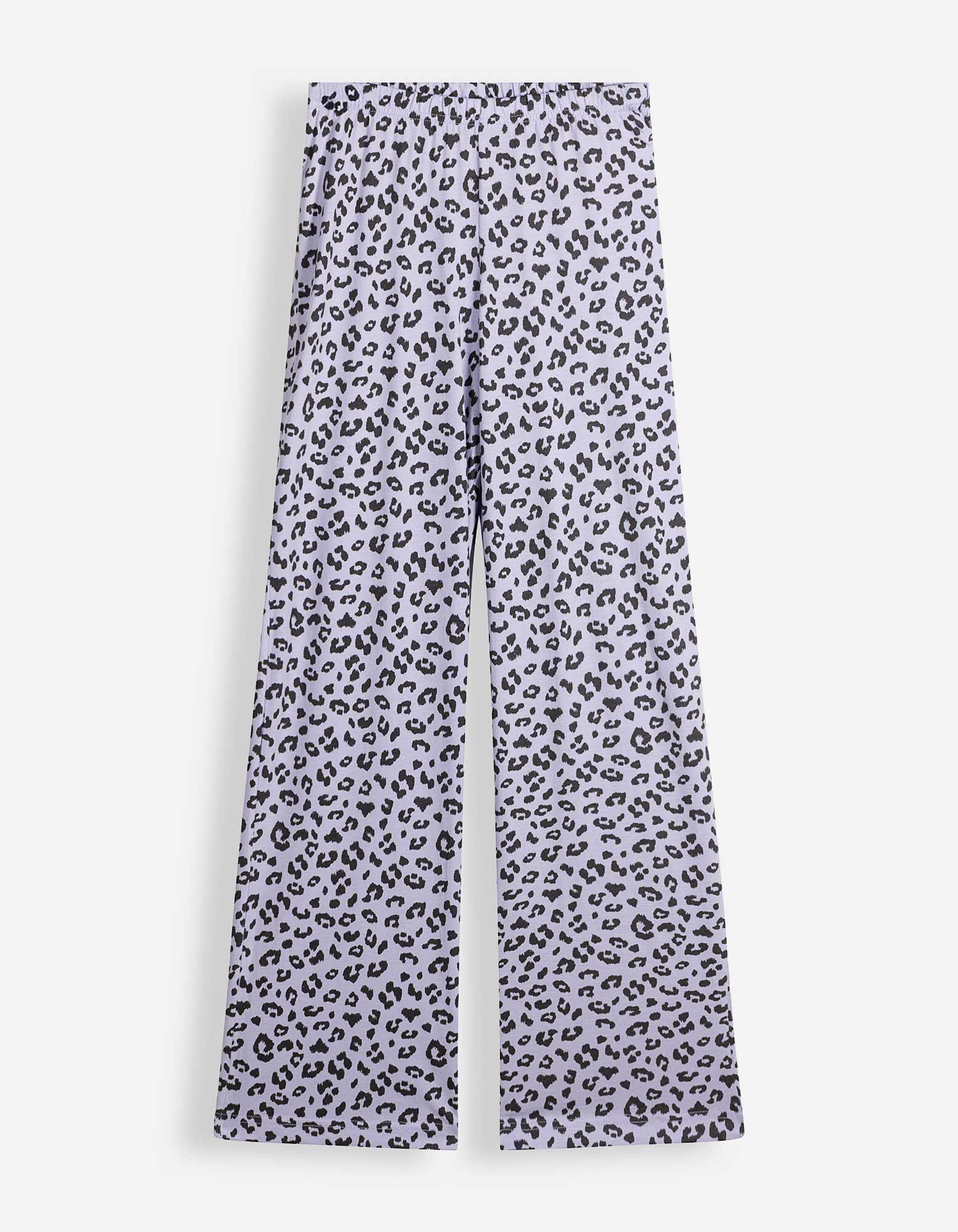 Pyjama Set aus Shirt und Hose - 2er-Pack - Lila