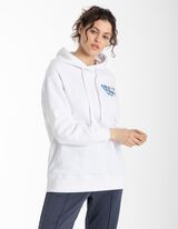Felpa con cappuccio - Oversized Fit - bianco