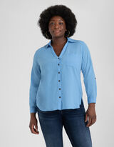 Ko&scaron;ulja - Rukavi sa fiksnim manžetnama - svetlo-plava