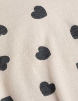 Pyjamaoberteil - Baumwolle - beige