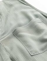 Blusentop - einfarbig - t&uuml;rkis