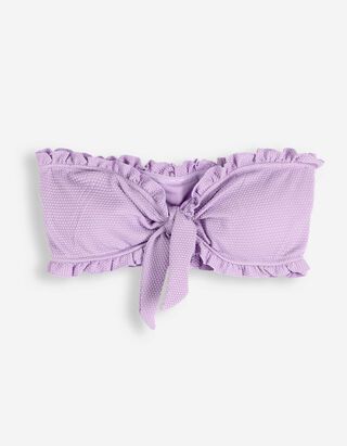 Bikinitop - Strukturiertes Material - Pink