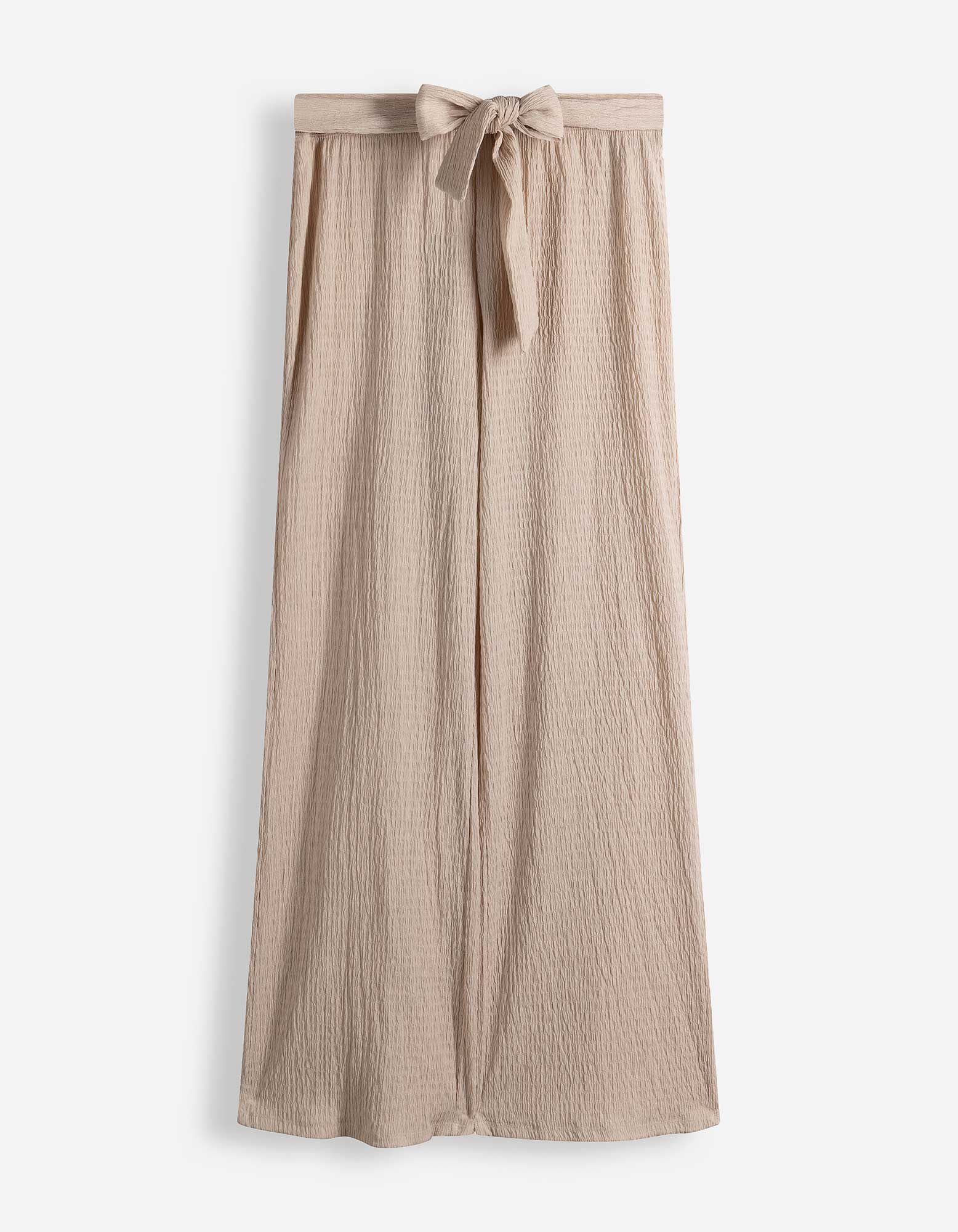 Hose - Bindeg&uuml;rtel - Beige