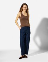 pleteni vrh - Mje&scaron;avina viskoze - smedja