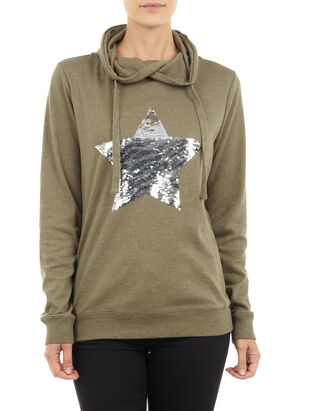 Damen Sweatshirt mit&nbsp;Tube Collar