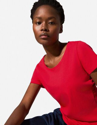 T-Shirt - Stretchanteil - rot