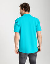 Polo - Chiusura tramite bottone - turchese