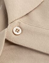 Poloshirt - Knopfverschluss - beige