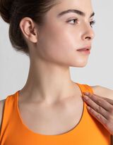 Crop modrček - Mehko na otip - oranzna