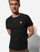 Tricou - Bandă de nasturi - Negru