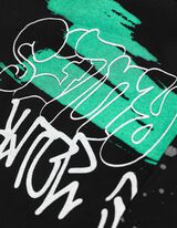 T-shirt - Oversized fit - zwart